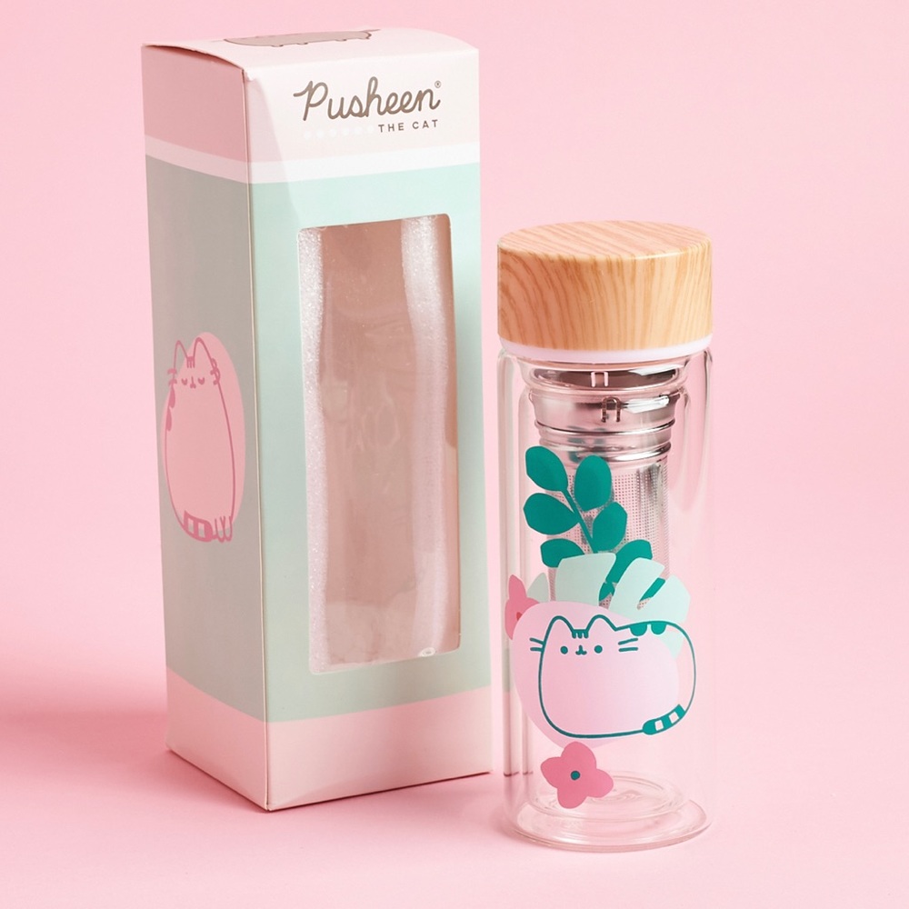 Pusheen box tea infuser bottle